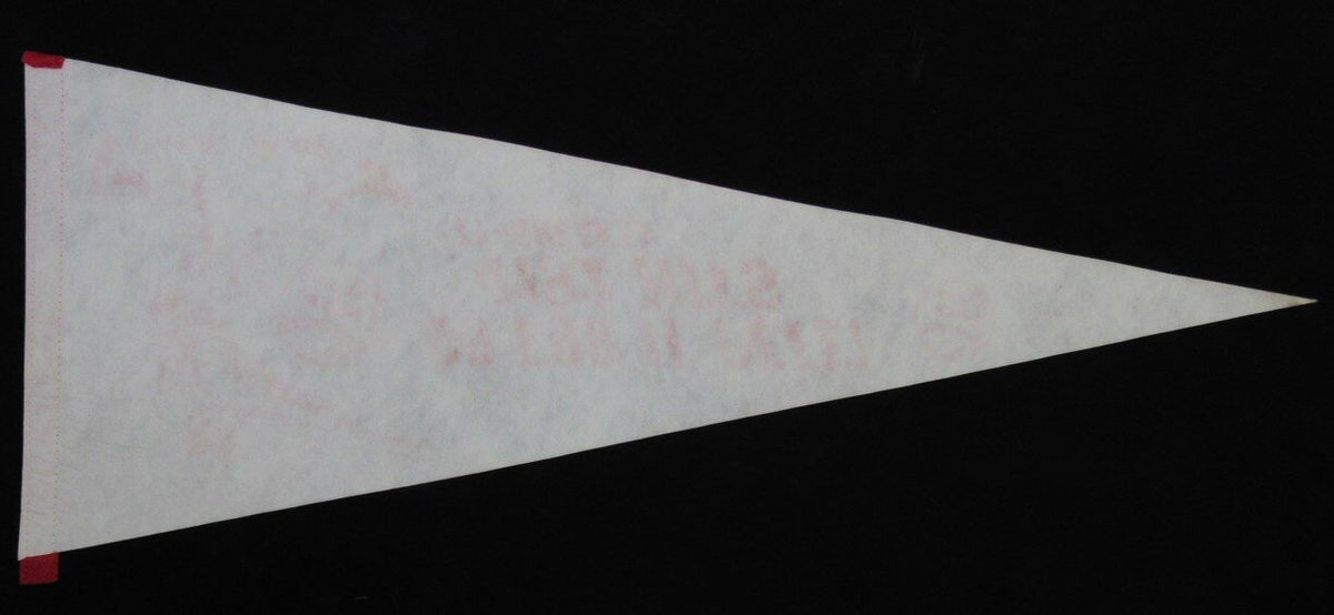 Vintage 1985 Reds "Charlie Hustle" Pete Rose Baseball 29x12 Felt Pennant