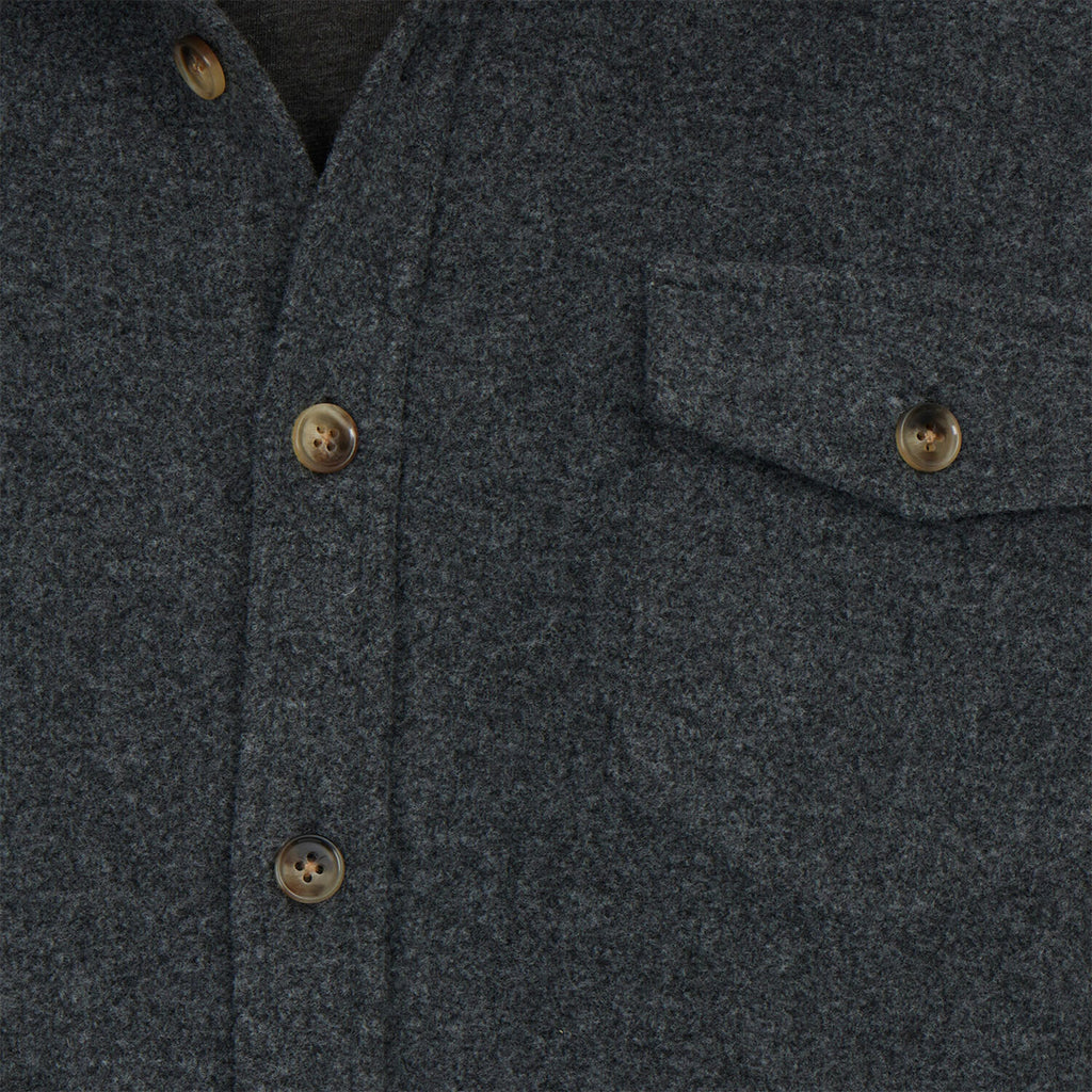 Bentley Heavy Faux Wool Work Shirt  // Charcoal