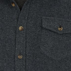 Bentley Heavy Faux Wool Work Shirt  // Charcoal