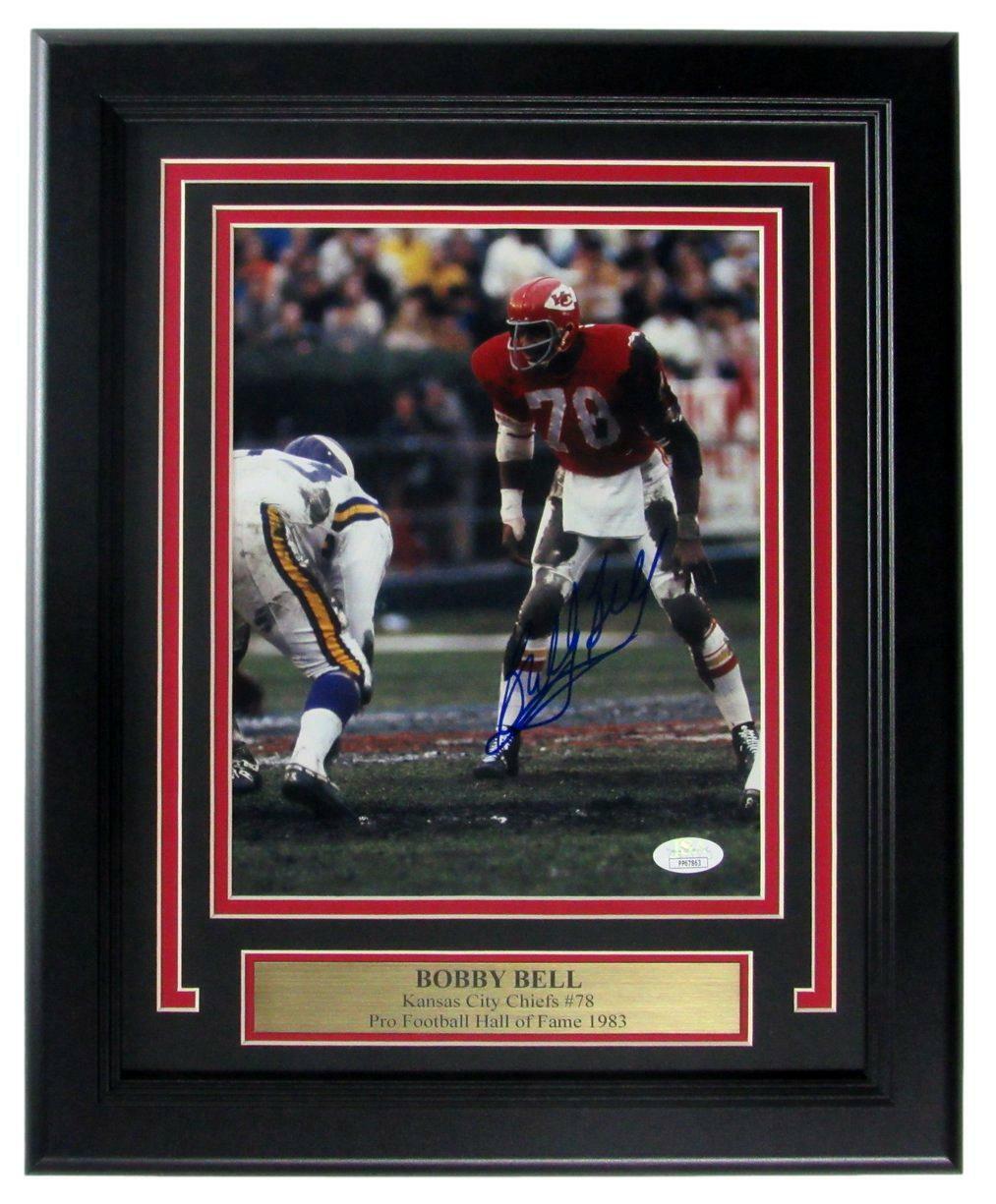 Bobby Bell Kansas City Chiefs Signed/Autographed 8x10 Photo Framed JSA 163304