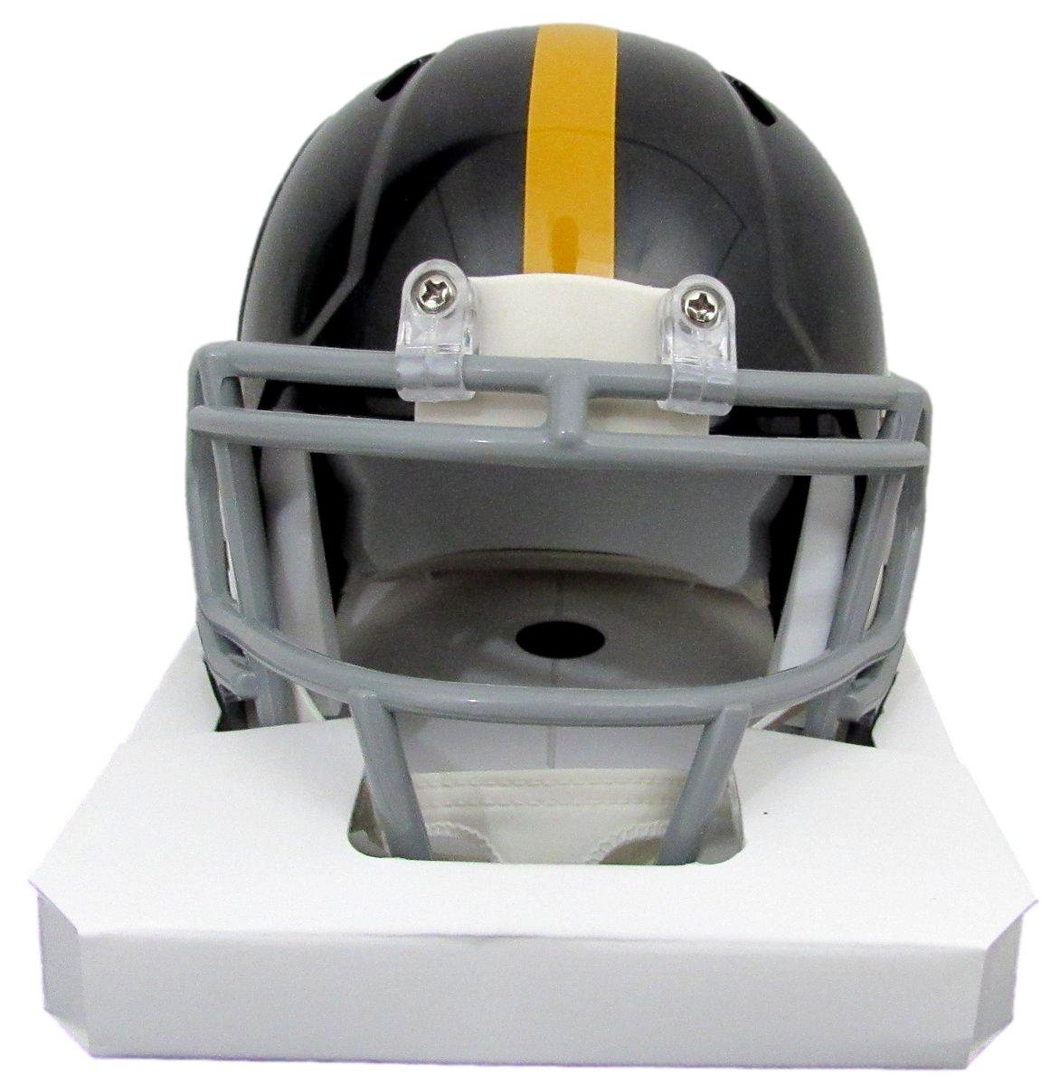 Jack Ham HOF Signed/Insc Black Speed Mini Helmet Steelers Becket Witness 192376