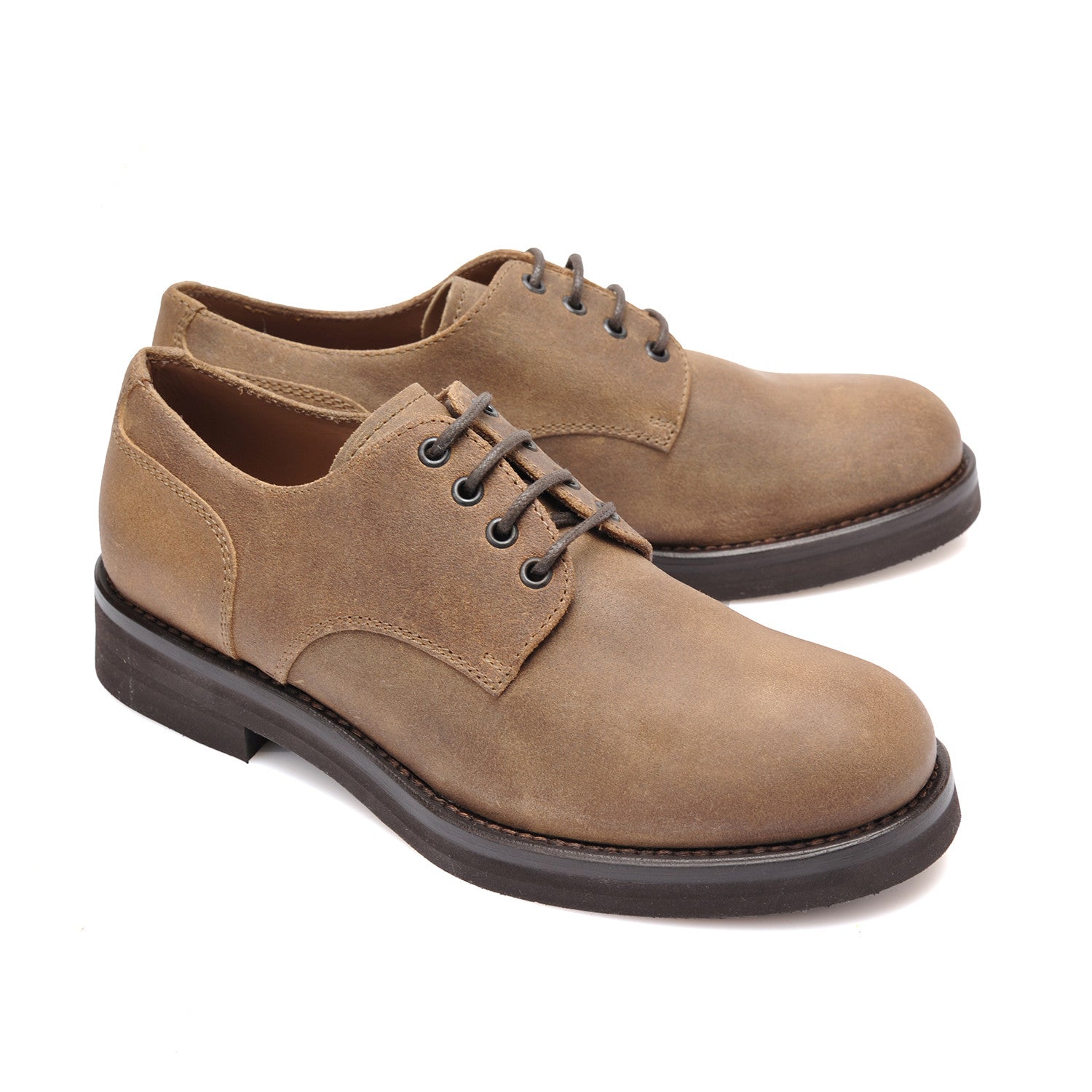Leather Derby Shoe // Brown