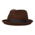 Goorin Bros Charlestowne Wool Fedora Hat — Brown