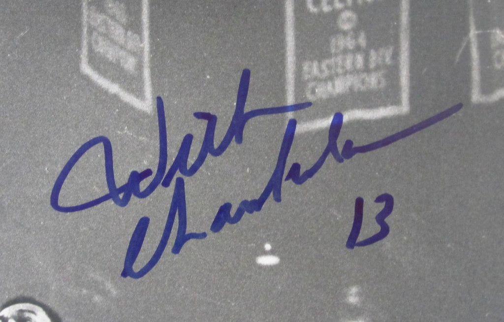 Wilt Chamberlain/Bill Russell Dual-Signed/Autographed 16x20 B/W Photo JSA 190482