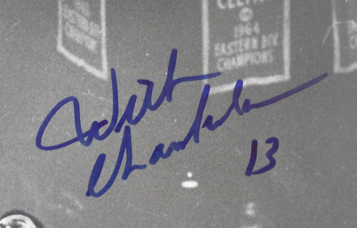 Wilt Chamberlain/Bill Russell Dual-Signed/Autographed 16x20 B/W Photo JSA 190482