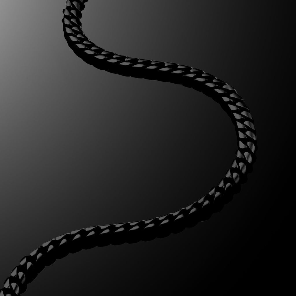 Cuban Chain Bracelet, 5MM - Stealth