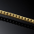 Cuban Chain Bracelet, 5MM - 14K Gold