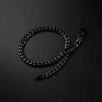 Cuban Chain Bracelet, 5MM - Stealth