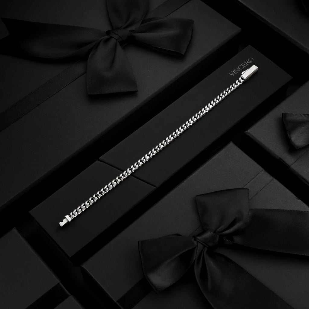 Cuban Chain Bracelet, 5MM - Silver