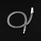 Cuban Chain Bracelet, 5MM - Silver