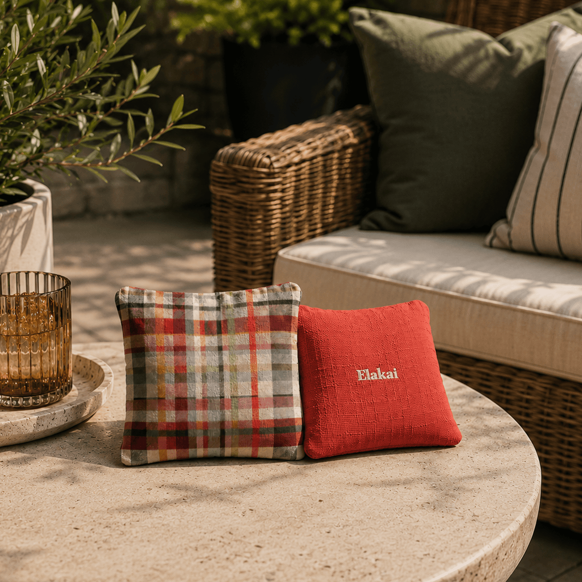 6-in Dual-Sided Cornhole Bags | Plaid Collection