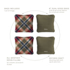 6-in Dual-Sided Cornhole Bags | Plaid Collection