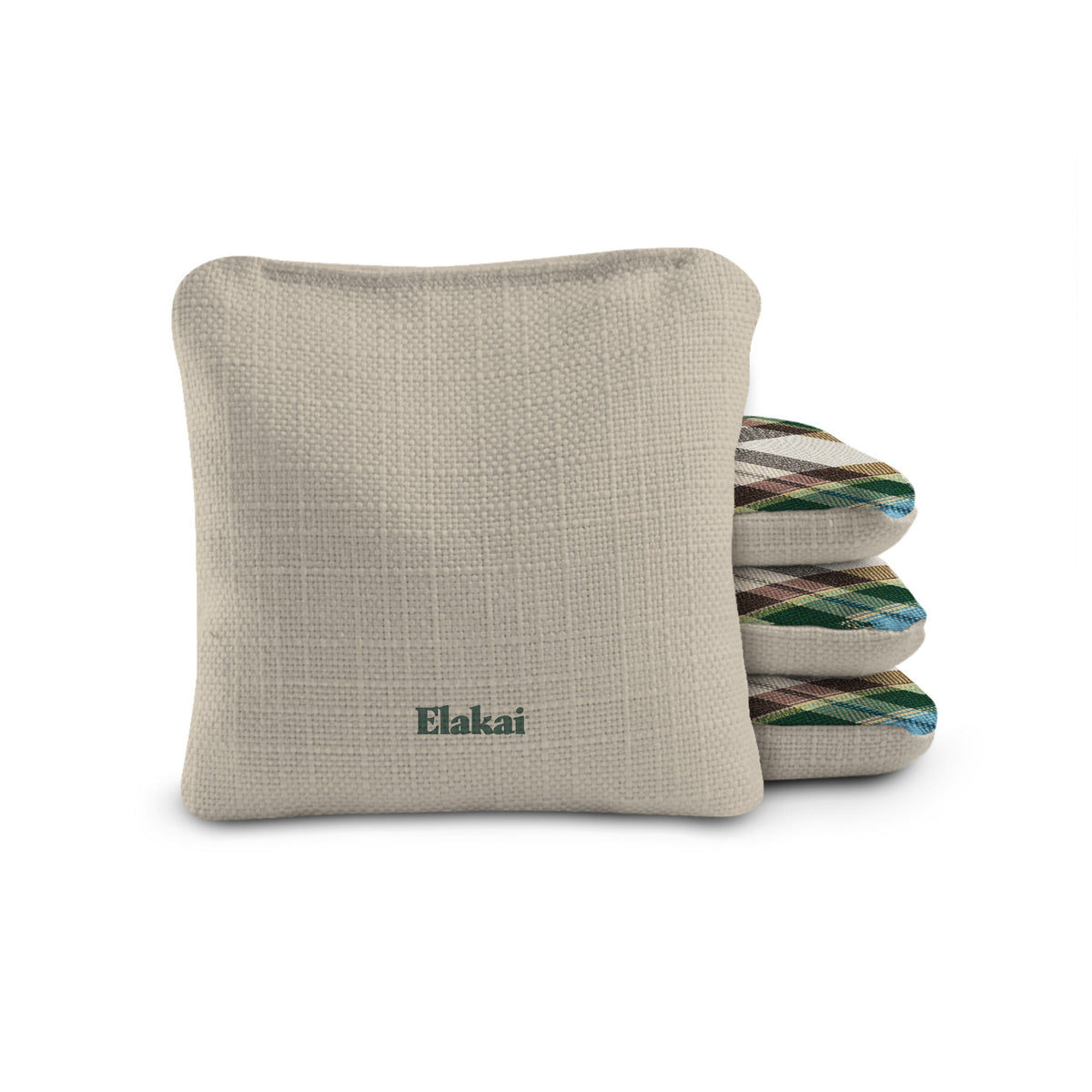 6-in Dual-Sided Cornhole Bags | Plaid Collection