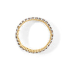 10K Yellow Gold 10-1/3 Cttw Alternating Coco Color and White Diamond 5 Row Tennis Bracelet (Brown/H-I Color, SI1-SI2 Clarity) - Size 7.25