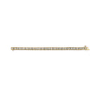 14K Yellow Gold 3.0 Cttw Princess Cut Quad Invisible Set Tennis Bracelet (H-I Color, SI1-SI2 Clarity) - 7â€