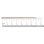 14K Yellow Gold 8.00 Cttw Half Bezel Set Diamond Tennis Bracelet (H-I Color, SI2-I1 Clarity) - 7" Inches