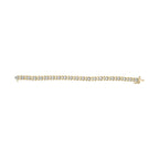14K Yellow Gold 5.00 Cttw Round-Cut Diamond X-Link 7.5" Bracelet (J-K Color, I1-I2 Clarity)