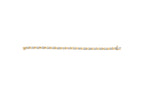 10K White Gold 1.00 Cttw Diamond Floral Cluster and X-Link 7.25" Bracelet (I-J Color, I1-I2 Clarity)