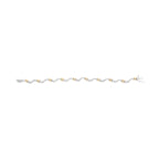 10K Two-Tone 2.00 Cttw Diamond "X" and Wave Link Bracelet (H-I Color, I1-I2 Clarity) - 7" Inches