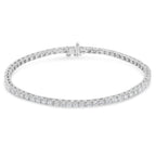 IGI Certified 5.0 Cttw Cut Diamond 14K White Gold Classic 7â€ Tennis Bracelet (H-I Color, I1-I2 Clarity)