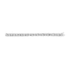 14K White Gold 8 5/8ct Cttw Princess and Baguette Diamond Geometric Twist Link Bracelet (G-H Color, VS1-VS2 Clarity) - 7"