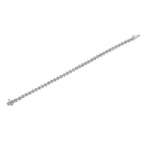 .925 Sterling Silver 1.0 Cttw Miracle Set Diamond Heart-Link 7" Tennis Bracelet (I-J Color, I2-I3 Clarity)