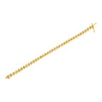 10KT Yellow Gold Plated .925 Sterling Silver 1 cttw Prong-Set Diamond Link Bracelet (J-K, I1-I2) - 7.5"