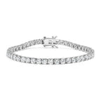 14K White Gold 2.00 Cttw Prong Set Lab Grown Round Diamond Classic Tennis Bracelet (F-G Color, VS2-SI1 Clarity) - 7.25"