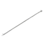 .925 Sterling Silver 1.0 Cttw Diamond Square Frame Miracle-Set Tennis Bracelet (I-J Color, I3 Clarity) - 7"