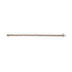 .925 Sterling Silver 1/4 Cttw Diamond 7" Open Circle Wheel Link Tennis Bracelet (I-J Color, I2-I3 Clarity)