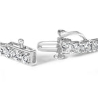 10K White Gold 6.00 Cttw Classic Natural Diamond Tennis Bracelet