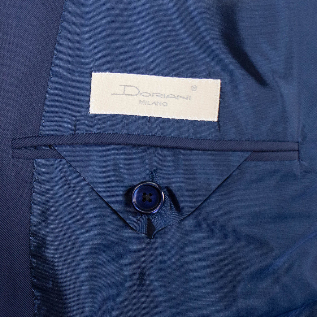 Cotton 3 Roll 2 Button Classic Fit Suit // Blue