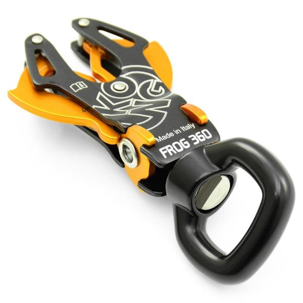 Ring Mountable Shackle Swivel for Suspension Rings - 23kn - Frog 360 - Textile Friendly Swivel