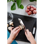 Superior 7 inch Santoku Knife - Royal Blue