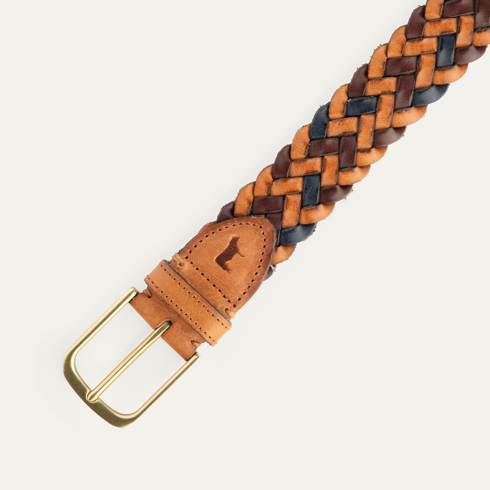 Tri-Color Braided Belt