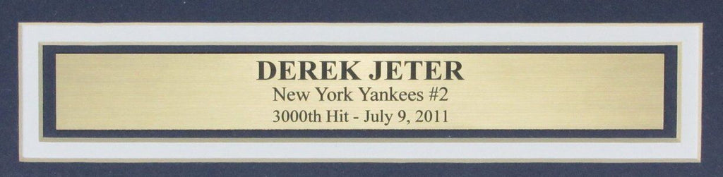 Derek Jeter HOF New York Yankees Unsigned 3000th HIT 16x20 Photo Framed 164009