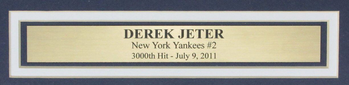 Derek Jeter HOF New York Yankees Unsigned 3000th HIT 16x20 Photo Framed 164009