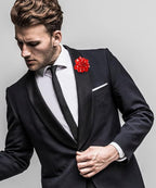 Polka Dot Flower Lapel Pin