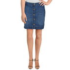 Maison Jules Womens Denim Mini Skirt Blue 6