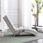 Massage Chaise Lounge Indoor, Ergonomic Electric Massage Lounger