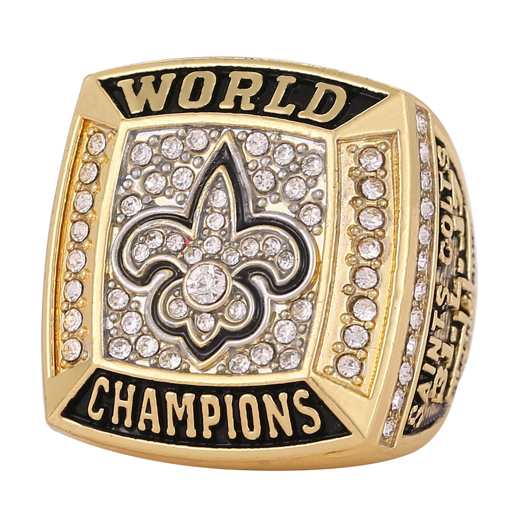 2010 New Orleans Saints Super Bowl XLIV Championship Ring & Trophy Set