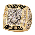 2010 New Orleans Saints Super Bowl XLIV Championship Ring & Trophy Set