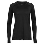 Women's Cybersilk Moisture Wicking Base Layer Top - Black XL