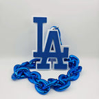 Los Angeles Dodgers 3D Foam Logo Necklace – 30 Inches Game Day Gift for Fans