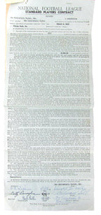 Bert Bell Philadelphia Eagles Signed/Autographed 1958 Contract JSA 160875