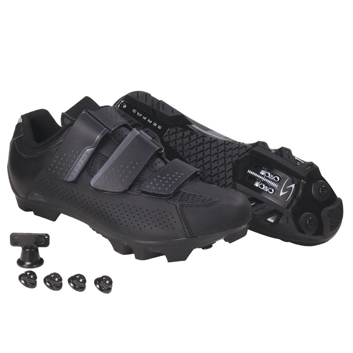 Serfas Mens Singletrack Mountain Bike Shoes  Black