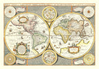 Vintage World Map 1642