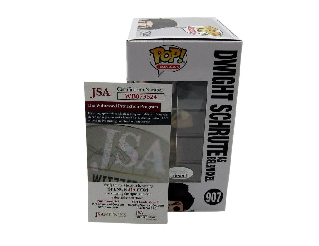 Rainn Wilson Autographed Funko Pop! #907 Figurine "The Office" JSA 184716