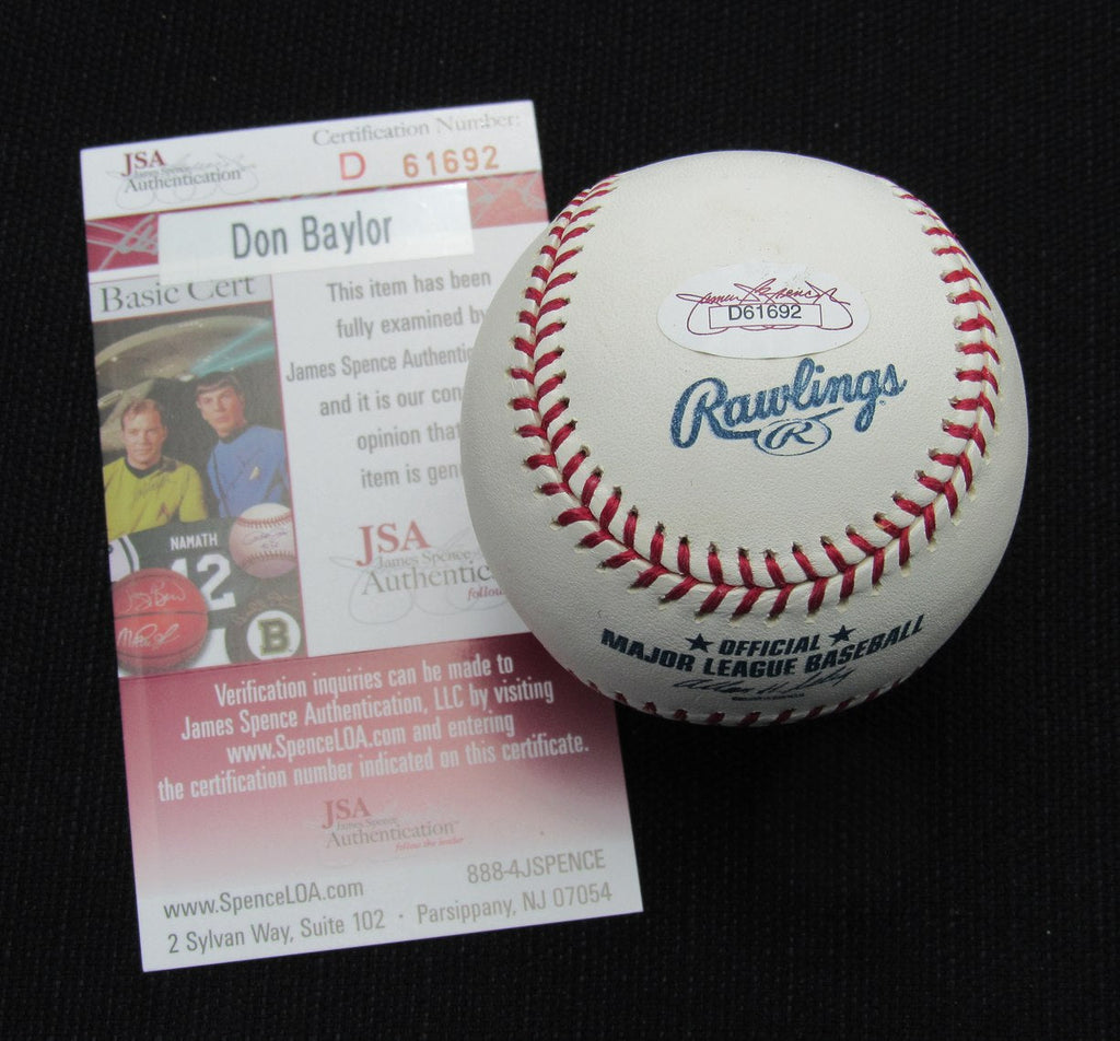 Don Baylor Signed/Auto Yankees 100th OML Baseball JSA 186881