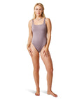 Women's Skye Compression One Piece Swimsuit - Dark Fawn